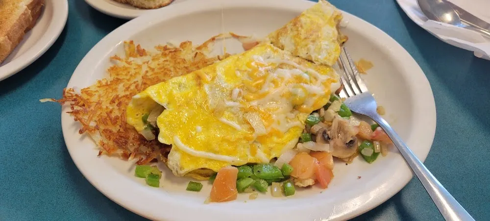 Omelet Hash Browns And